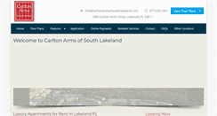 Desktop Screenshot of carltonarmsofsouthlakeland.com