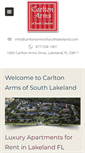 Mobile Screenshot of carltonarmsofsouthlakeland.com